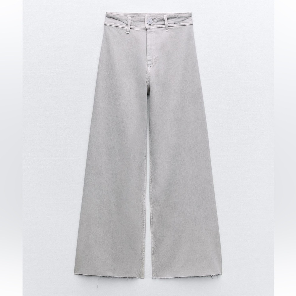 Zara high waisted marine straight jeans